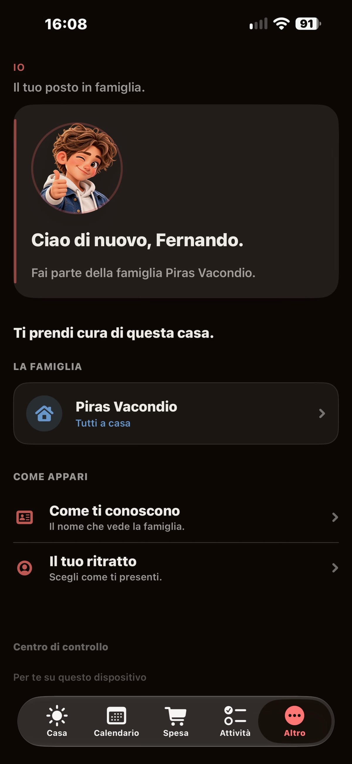 Family Plus — Io (Me) su iPhone